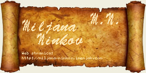 Miljana Ninkov vizit kartica